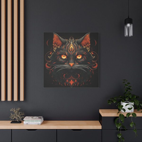 101419-108.jpg Halloween Mystic Black Cat Standard Canvas