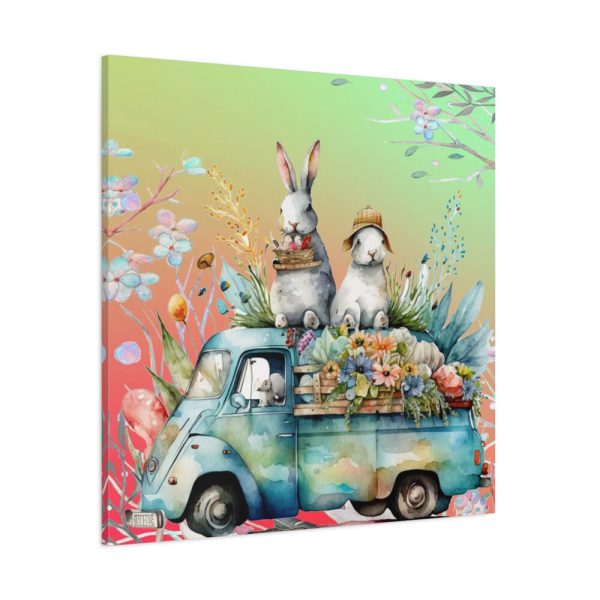 101419-130.jpg Easter Rabbits Spring Van Standard Canvas