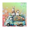 101419-131.jpg Easter Rabbits Spring Van Standard Canvas