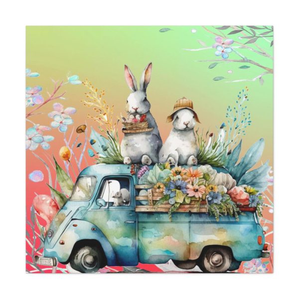 101419-131.jpg Easter Rabbits Spring Van Standard Canvas