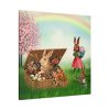 Easter Bunny in Basket Standard Canvas