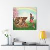 Easter Bunny in Basket Standard Canvas