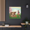 Easter Bunny in Basket Standard Canvas