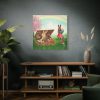 Easter Bunny in Basket Standard Canvas