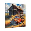 101419-15.jpg Old Red Truck Watercolor Standard Canvas