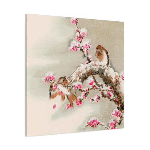 Bird Perching on Tree Top Standard Canvas