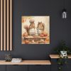 101419-163.jpg Autumn Fall Squirrels With Pumpkins Standard Canvas