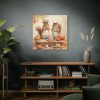101419-164.jpg Autumn Fall Squirrels With Pumpkins Standard Canvas