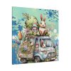 101419-165.jpg Easter Rabbits And Children Standard Canvas