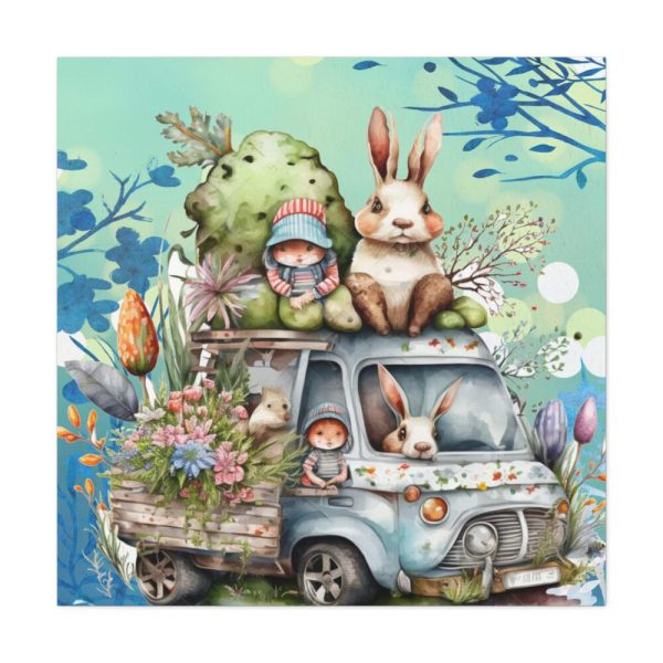 101419-166.jpg Easter Rabbits And Children Standard Canvas