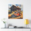 101419-17.jpg Old Red Truck Watercolor Standard Canvas