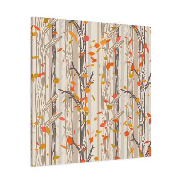 101419-180.jpg Bare Tree And Autumn Fall Leaves Standard Canvas