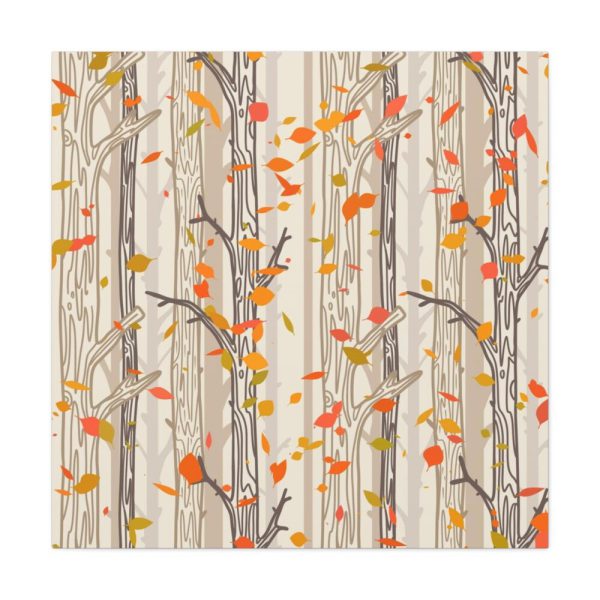 101419-181.jpg Bare Tree And Autumn Fall Leaves Standard Canvas