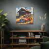 101419-19.jpg Old Red Truck Watercolor Standard Canvas