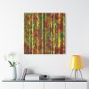 101419-192.jpg Bare Birch Type Trees With Autumn Leaves Standard Canvas
