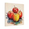 101419-205.jpg Apples Watercolor Art Standard Canvas