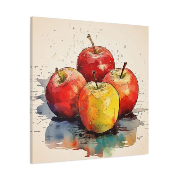 101419-205.jpg Apples Watercolor Art Standard Canvas