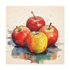 101419-206.jpg Apples Watercolor Art Standard Canvas