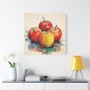 101419-207.jpg Apples Watercolor Art Standard Canvas