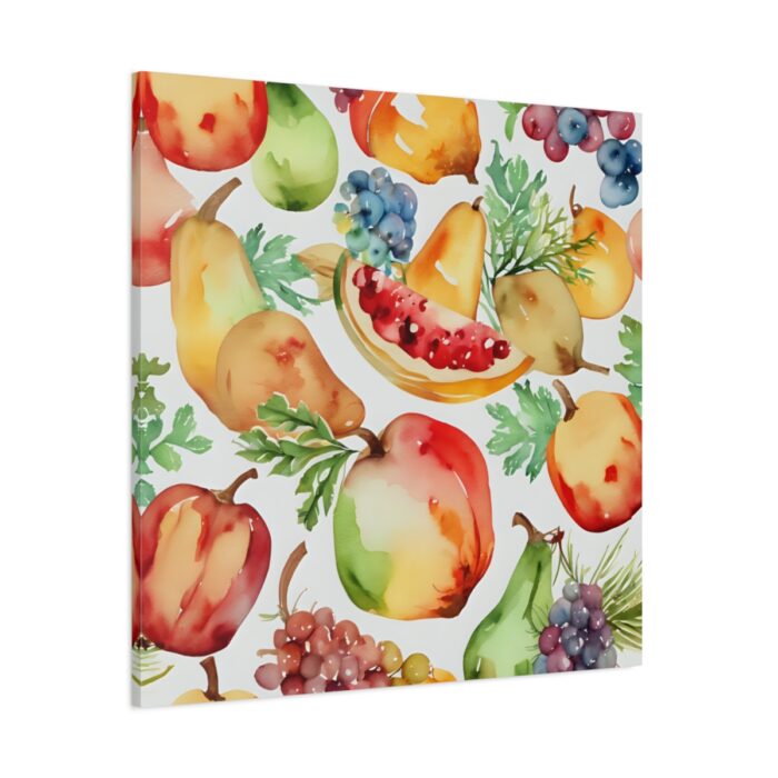 Fruit Seamless Watercolor II Standard Canvas - Image 1