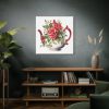 101419-219.jpg Floral Teapots Background Art Standard Canvas