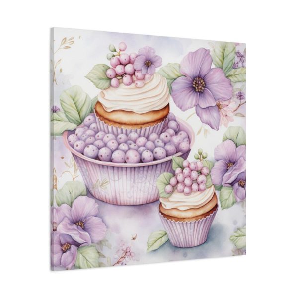 101419-225.jpg Frosted Cupcake With Fruit Topping Standard Canvas