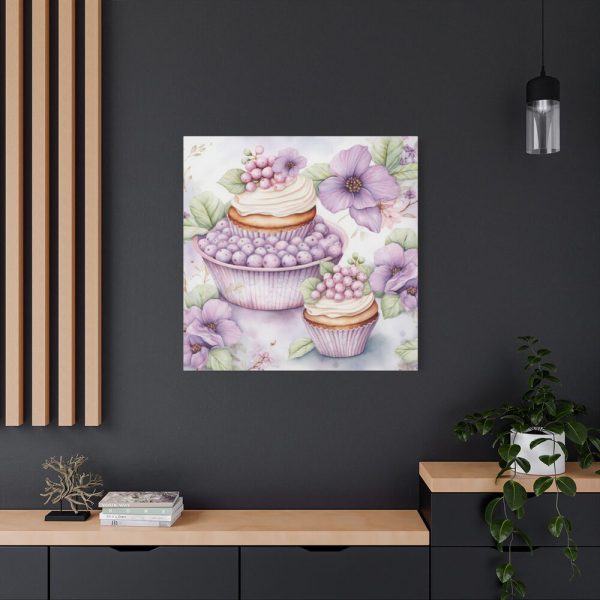 101419-228.jpg Frosted Cupcake With Fruit Topping Standard Canvas