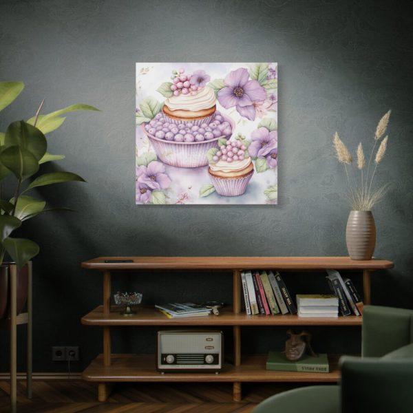 101419-229.jpg Frosted Cupcake With Fruit Topping Standard Canvas