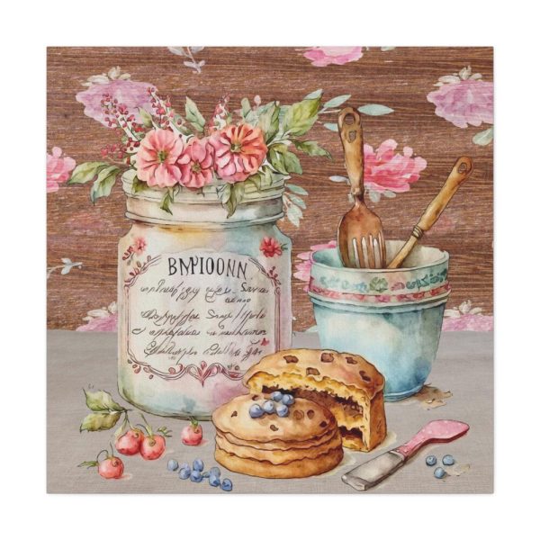 101419-241.jpg Baked Cakes on a Counter With a Vintage Wood Standard Canvas