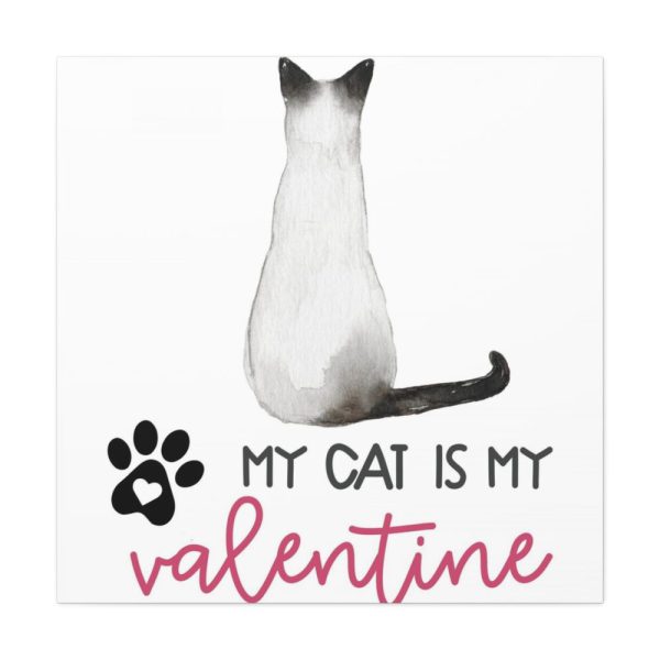 101419-26.jpg My Cat Is My Valentine Standard Canvas