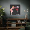 101419-264.jpg Woman Drinks From Large Wine Glass Standard Canvas