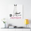 101419-27.jpg My Cat Is My Valentine Standard Canvas