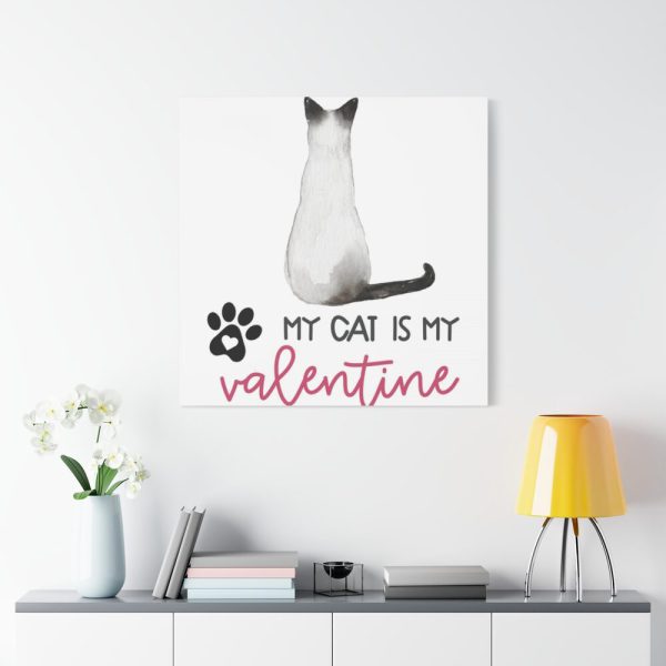 101419-27.jpg My Cat Is My Valentine Standard Canvas