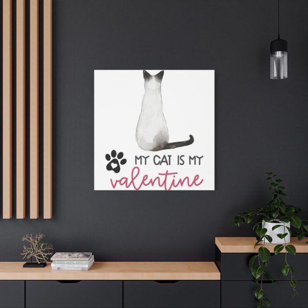 101419-28.jpg My Cat Is My Valentine Standard Canvas