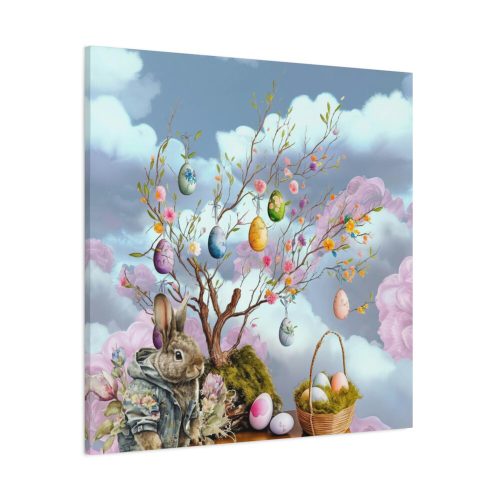 Easter Egg Tree And Rabbit Standard Canvas