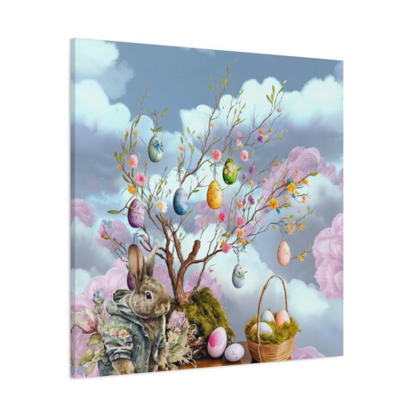 Easter Egg Tree And Rabbit Standard Canvas