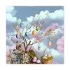 Easter Egg Tree And Rabbit Standard Canvas