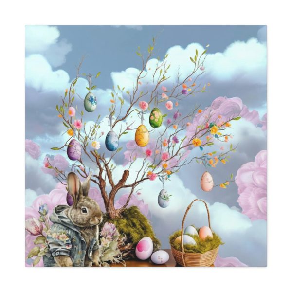 Easter Egg Tree And Rabbit Standard Canvas