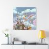 Easter Egg Tree And Rabbit Standard Canvas
