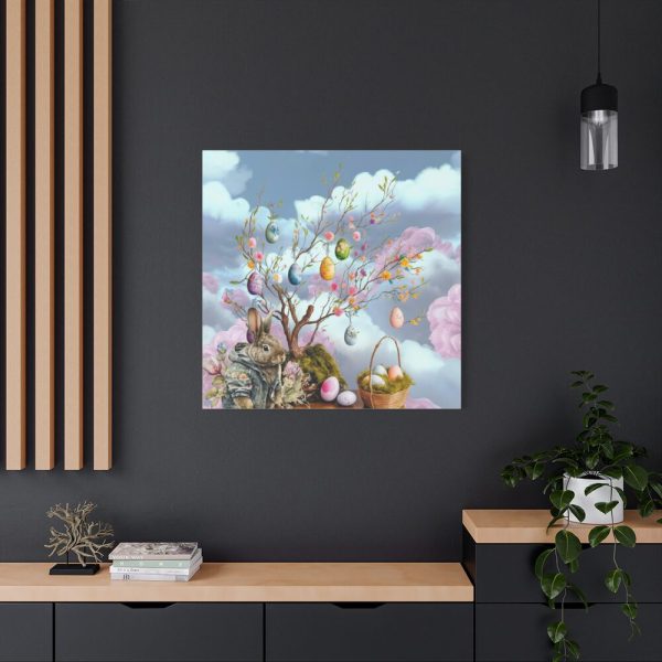 Easter Egg Tree And Rabbit Standard Canvas