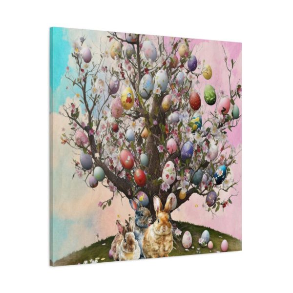 Three Rabbits Underneath a Tree Standard Canvas
