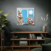 Cool Easter Rabbit In Jacket Standard Canvas