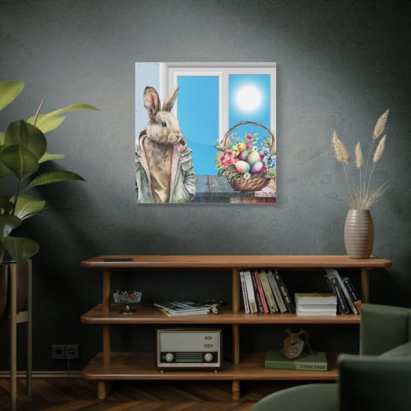 Cool Easter Rabbit In Jacket Standard Canvas