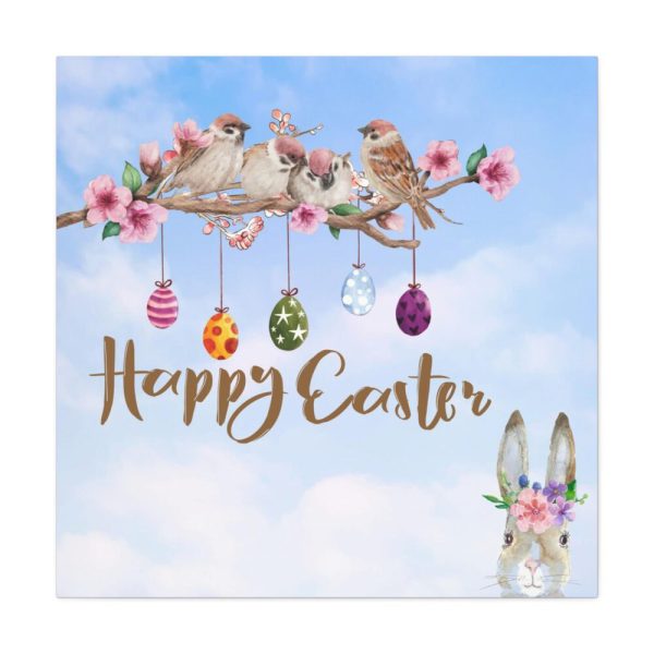101419-311.jpg Easter Eggs, Rabbit And Birds Standard Canvas