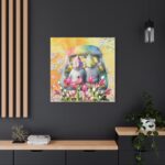 Spring Easter Gnomes On Van Standard Canvas - Image 4