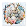 101419-331.jpg Baby Easter Bunny Wreath Standard Canvas