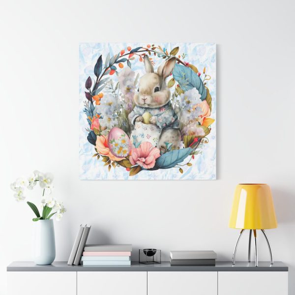 101419-332.jpg Baby Easter Bunny Wreath Standard Canvas