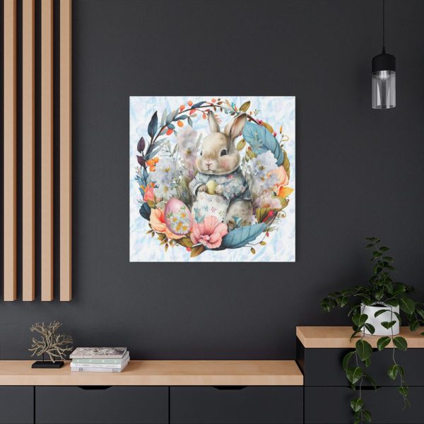 101419-333.jpg Baby Easter Bunny Wreath Standard Canvas