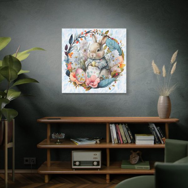 101419-334.jpg Baby Easter Bunny Wreath Standard Canvas