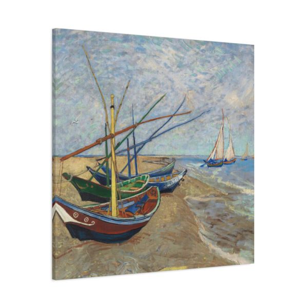 101419-335.jpg Vincent van Gogh's Fishing Boats on the Beach Standard Canvas